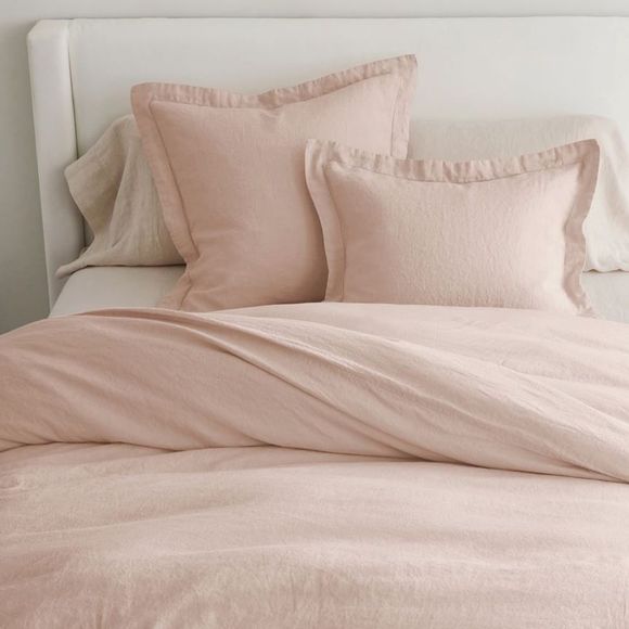 Pottery Barn Bedding Potterybarn Pink Belgian Flax Linen Duvet